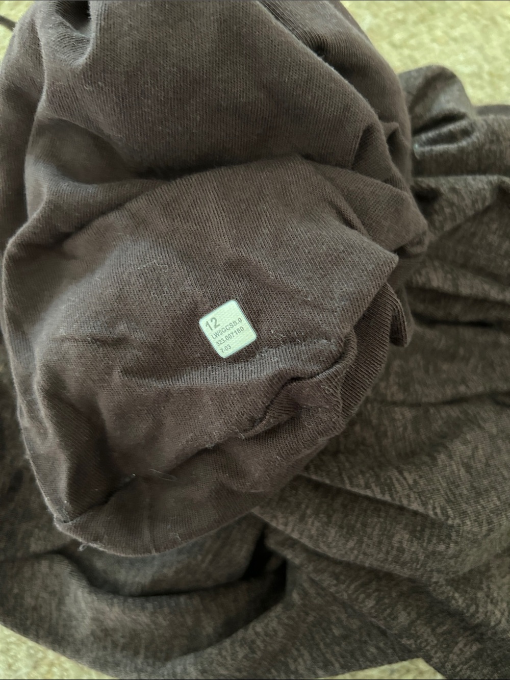 lululemon athletica Brown/Mauve Heather Jogger Pants - Picture 8 of 9